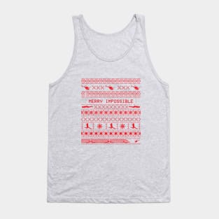 Merry Impossible Holiday Sweater Tank Top